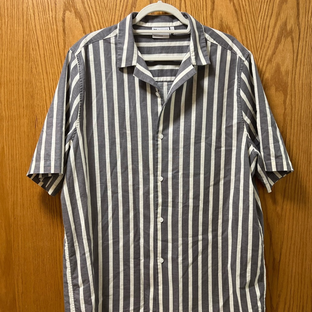 Gray Striped Men's Shirt from ASOS